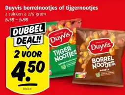 Poiesz Duyvis borrelnootjes of tijgernootjes aanbieding