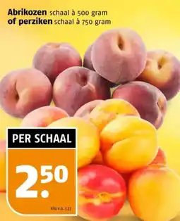 Poiesz Abrikozen of perziken aanbieding