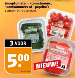 Poiesz Snoeptomaten, tomatenmix, komkommers of paprika's aanbieding