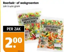Poiesz Roerbak of wokgroenten aanbieding