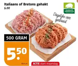 Poiesz Italiaans of Bretons gehakt aanbieding