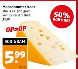 Poiesz Maasdammer kaas aanbieding
