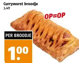 Poiesz Curryworst broodje aanbieding