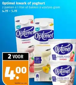 Poiesz Optimel kwark of yoghurt aanbieding
