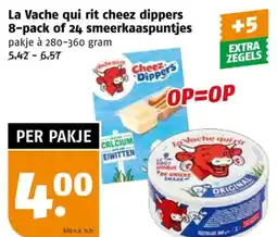 Poiesz La vache qui rit cheez dippers of 24 smeerkaaspuntjes aanbieding