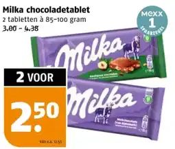 Poiesz Milka chocoladetablet aanbieding