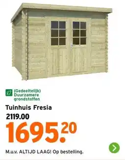 GAMMA Tuinhuis Fresia aanbieding