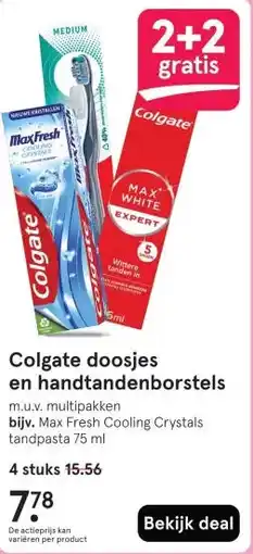 Etos Colgate doosjes en handtandenborstels aanbieding