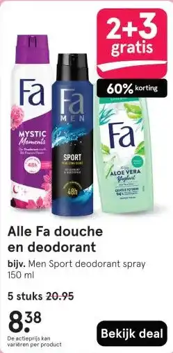 Etos Alle Fa douche en deodorant aanbieding