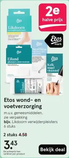 Etos Etos wond- en voetverzorging aanbieding