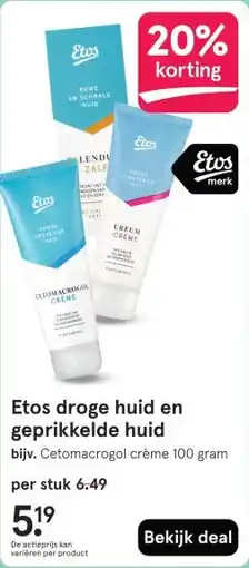 Etos Etos droge huid en geprikkelde huid aanbieding