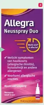 Etos Allegra neusspray Duo Flacon aanbieding