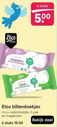 Etos Etos billendoekjes aanbieding