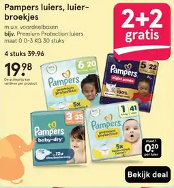 Etos Pampers luiers, luier- broekjes aanbieding