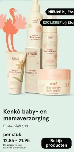 Etos Kenko baby-en mamaverzorging aanbieding