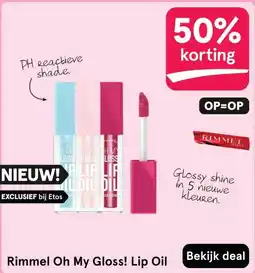 Etos Rimmel Oh My Gloss! Lip Oil aanbieding