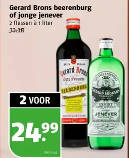 Poiesz Gerard Brons beerenburg of jonge jenever aanbieding