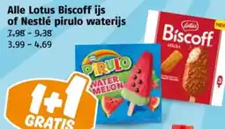 Poiesz Alle Lotus Biscoff ijs of Nestlé pirulo waterijs aanbieding