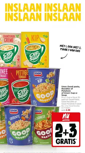 Unox Good pasta, Noodles of Potatoes of Knorr Cup-a- Soup