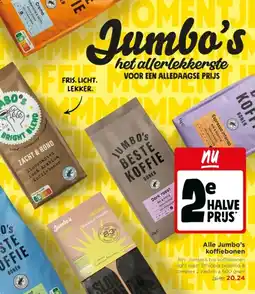 Jumbo Alle Jumbo's koffiebonen aanbieding