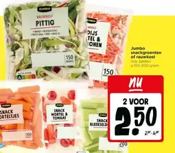 Jumbo Jumbo snackgroenten of rauwkost aanbieding