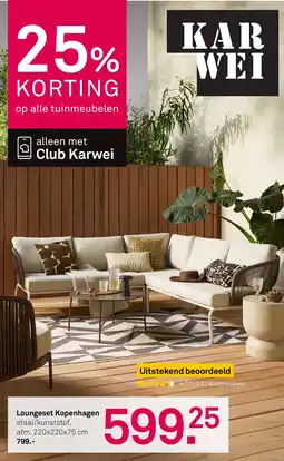 Karwei Loungeset kopenhagen aanbieding