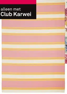 Karwei Buitenkleed pinky strip aanbieding