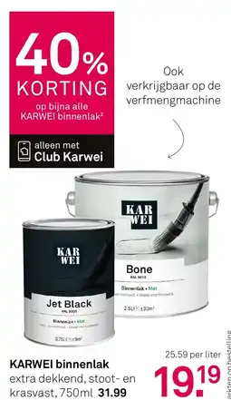 Karwei KARWEI binnenlak aanbieding