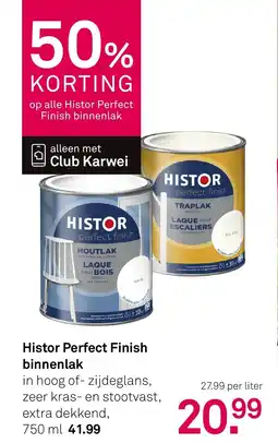 Karwei Histor Perfect Finish binnenlak aanbieding
