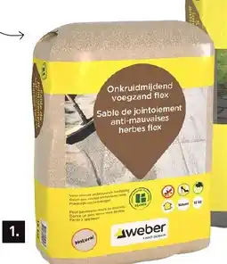 Karwei Weber onkruidmijdend² voegzand aanbieding