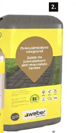 Karwei Weber onkruidmijdend² voegzand aanbieding