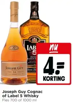 Jumbo Joseph Guy Cognac of Label 5 Whisky aanbieding