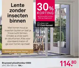 Karwei Bruynzeel plisséhordeur S500 aanbieding