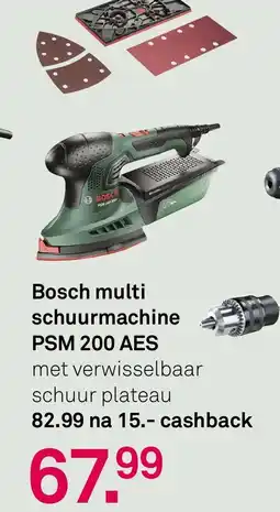 Karwei Bosch multi schuurmachine psm 200 aes aanbieding