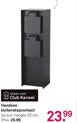 Karwei Handson buitenstopcontact aanbieding