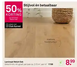 Karwei Laminaat Welsh Oak aanbieding