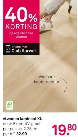 Karwei vtwonen laminaat XL aanbieding