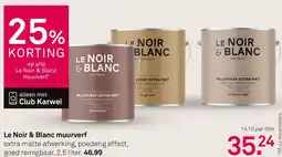 Karwei Le Noir & Blanc muurverf¹ aanbieding