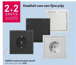 Karwei Karwei wandcontactdoos zenith aanbieding