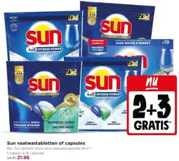 Jumbo Sun vaatwastabletten of capsules aanbieding