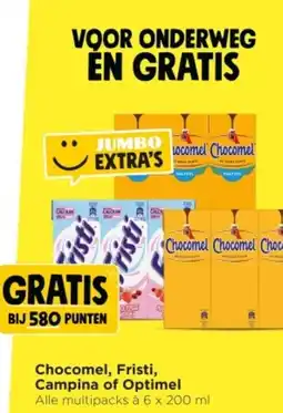 Jumbo Chocomel, Fristi, Campina of Optimel aanbieding
