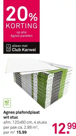 Karwei Agnes plafondplaat wit stuc aanbieding