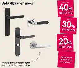 Karwei Karwei deurkrukset roberto aanbieding
