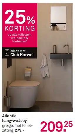 Karwei Atlantic hang wc joey aanbieding