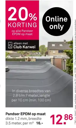 Karwei Pandser epdm op maat aanbieding