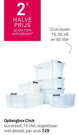Karwei Opbergbox Click aanbieding