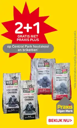 Praxis Op Central Park houtskool en briketten aanbieding