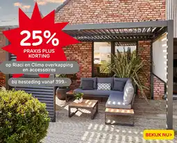 Praxis Riaci en Clima overkapping en accessoires aanbieding