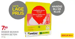 Praxis Weber beamix nomix beton aanbieding