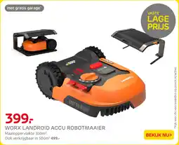 Praxis Worx Landroid Accu Robotmaaier aanbieding